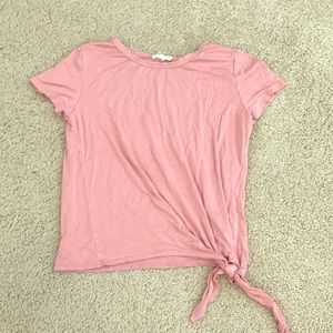 Olivia Rae pink tie top